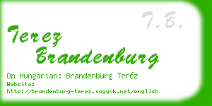 terez brandenburg business card